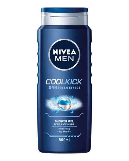 Men Body Wash, Cool Kick with Refreshing Icy Menthol, Shower Gel for Body 250ml